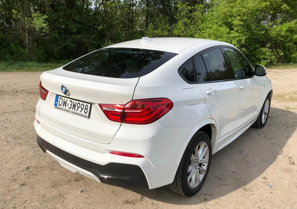 BMW X4 cena 134000 przebieg: 42850, rok produkcji 2017 z Wrocław małe 121